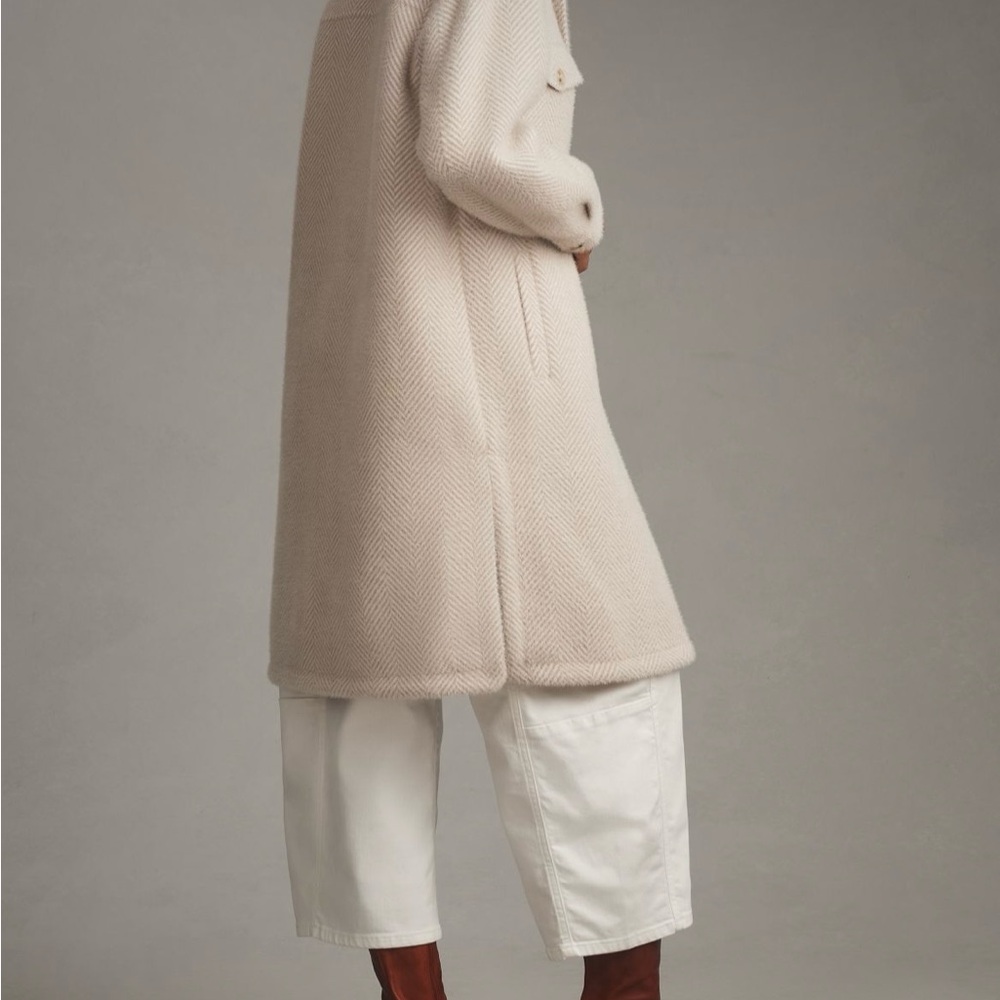 Greylin Fuzzy Long Knit Coat - Picture 3 of 8